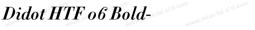 Didot HTF 06 Bold字体转换